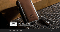Desktop Screenshot of manbasics.com
