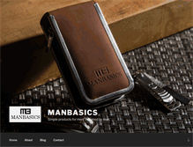 Tablet Screenshot of manbasics.com